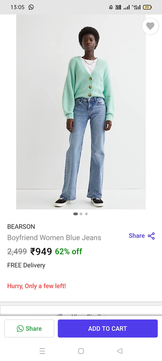 Women Mom fit jeans uploaded by Era Denim on 8/21/2022