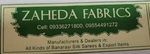 Business logo of Zaheda Fabrics