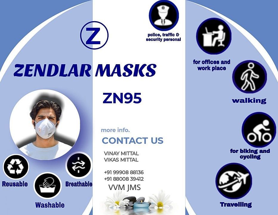 Post image *HELLO EVERYONE !!*
*HOPE YOU ALL ARE DOING WELL*

*WE ZENDLAR GROUP COME BACK AGAIN WITH 20 LAKH PCS*
 
🤝*THIS MESSAGE IS FOR ALL THE WHOLESALERS AND DISTRIBUTORS*🤝

*YOUR RESPONSE TOWARDS OUR ZN95 WAS STUPENDOUS *🙏🏻
```THIS TIME WE BRING OUR MASK WITH MORE IMPROVED - EXPORT QUALITY```

OUR MAIN MOTIVE IS TO PROVIDE *INIDA* A BETTER QUALITY OF FACE MASK WITH SOFTNESS AND COMFORTABLITY 

JOIN US AND GET ASSURED REWARDS LIKE APPLE WATCH , IPHONE , BIKES ETC..!
WE HAVE ALL CERTIFICATIONS AS WELL AS LAB REPORTS


INDIANS 🇮🇳 
BE VOCAL FOR LOCAL
STOP 🛑 ✋ SUPPORTING IMPORTED MASK 

FEEL FREE TO QUERY 
8800839412