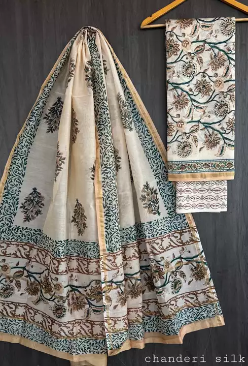 Chanderi silk suits uploaded by business on 8/21/2022