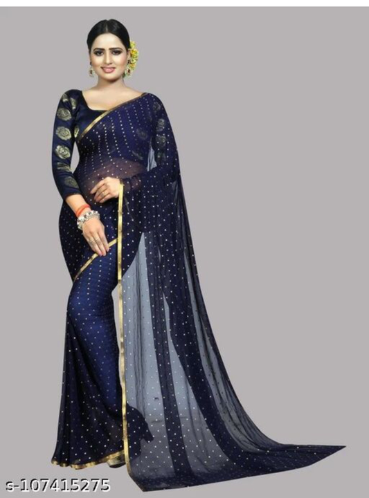 Chanderi with foil saree uploaded by business on 8/22/2022