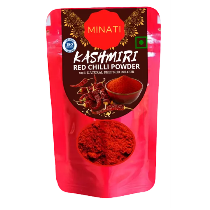 Minati Kashmiri red chilli powder natural deep red colour uploaded by Minoma on 8/22/2022