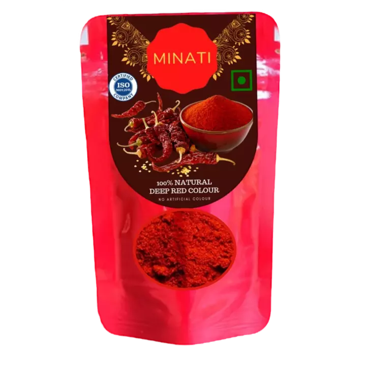 Minati Kashmiri red chilli powder natural deep red colour uploaded by Minoma on 8/22/2022