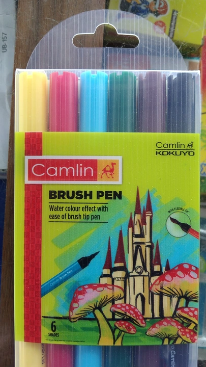 Camlin Brush Pen (6 shades)