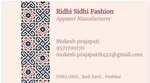Business logo of Ridhi Sidhi fashion