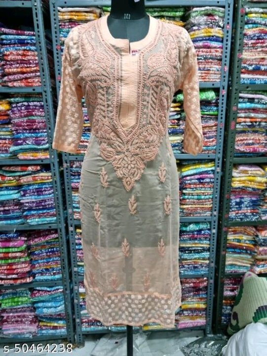 Lucknowi chikan kurti  uploaded by Naaz collection on 8/22/2022