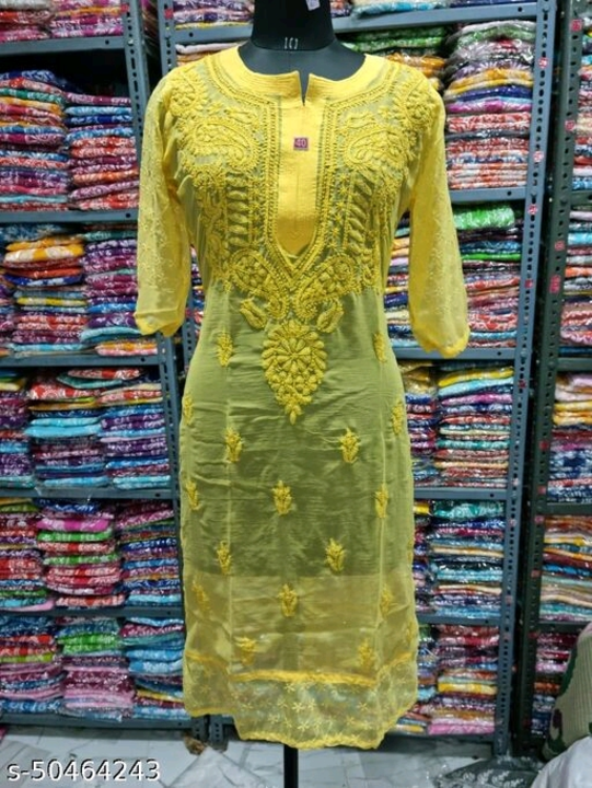Lucknowi chikan kurti  uploaded by business on 8/22/2022