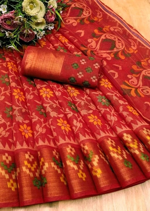 Floral Cotton Zari Women Saree  uploaded by business on 8/22/2022