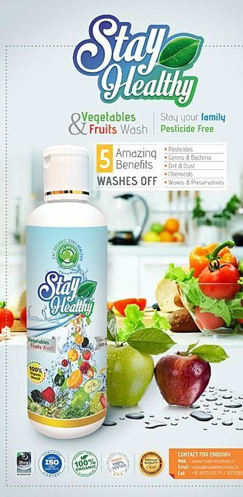 Stay Healthy Vegetable & Fruits Wash Liquid uploaded by business on 6/23/2020