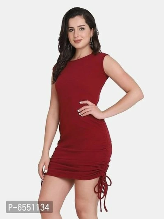 Solid Drawstring bodycon Dress uploaded by GOLDEN ROSE ASSORTED INDIA PRIVATE LIMITED on 8/23/2022