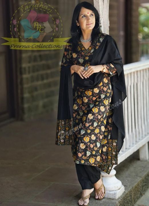 Pure cotton kurti set with pant uploaded by Ladies fashion hub on 8/23/2022