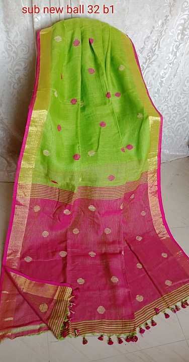 Lilen Ball design saree uploaded by business on 11/29/2020