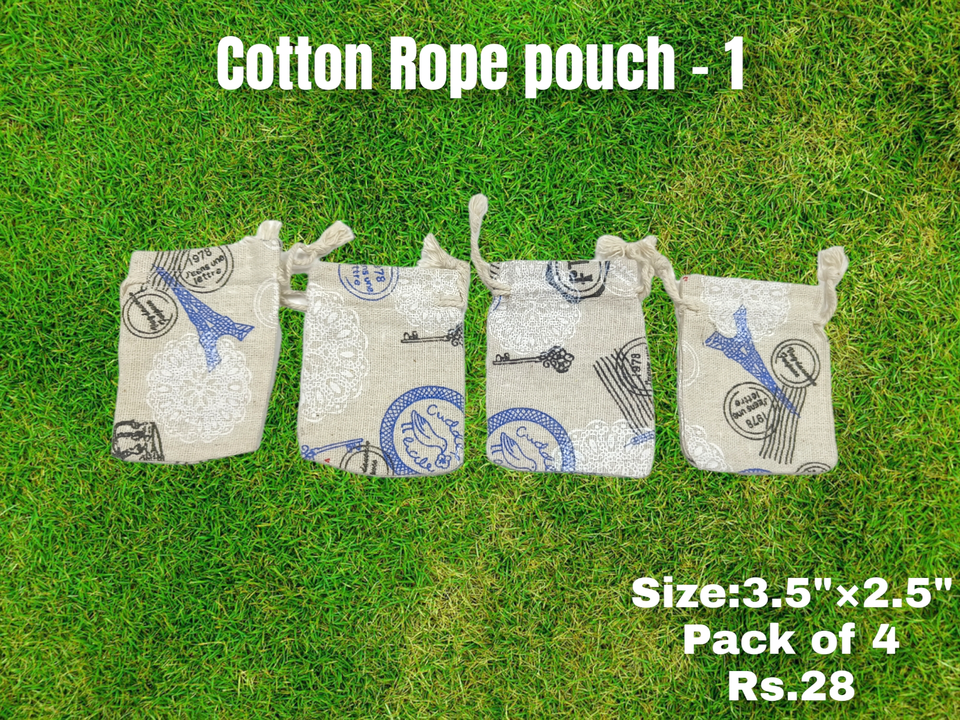 Cotton Rope pouch -1 uploaded by Sha kantilal jayantilal on 8/23/2022