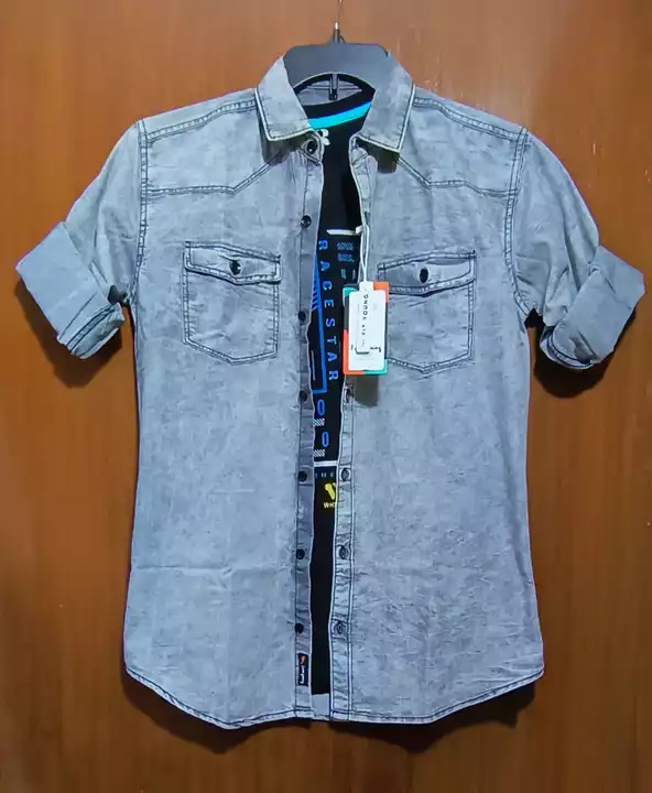 Mens Denim Double Packet Shirts uploaded by Urban Apparels on 8/23/2022
