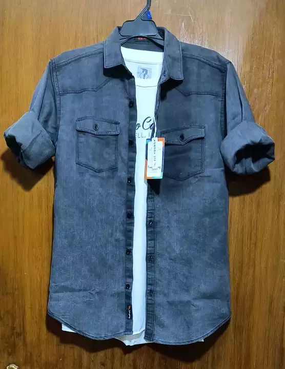Mens Denim Double Packet Shirts uploaded by Urban Apparels on 8/23/2022