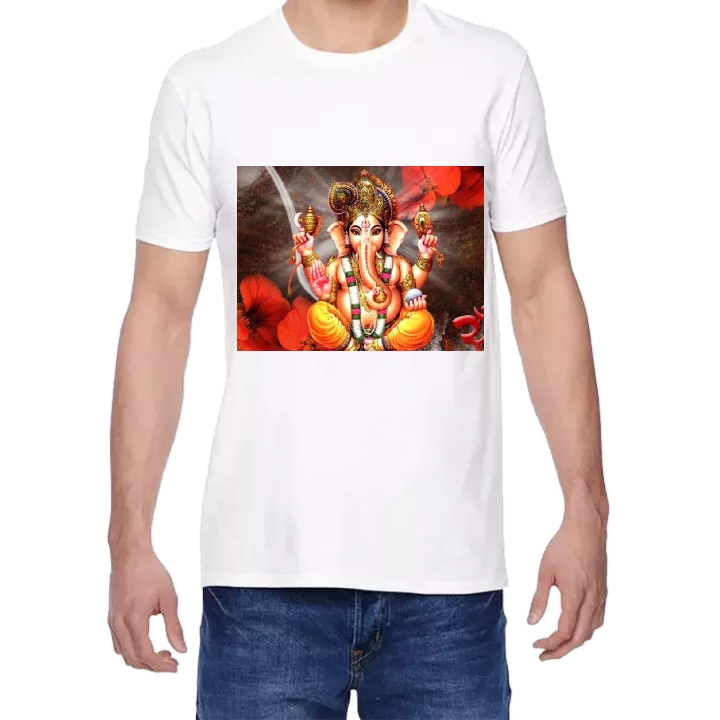 Ganesh Chaturthi Polyester Tshirts 03 uploaded by business on 8/23/2022
