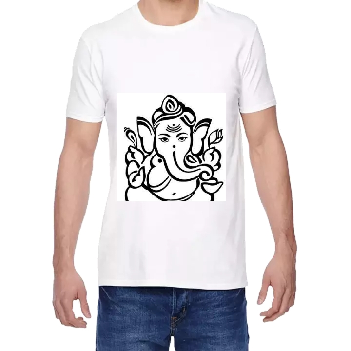Ganesh Chaturthi Polyester Tshirts 05 uploaded by business on 8/23/2022