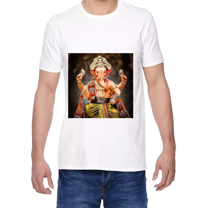 Ganesh Chaturthi Polyester Tshirts 10 uploaded by business on 8/23/2022