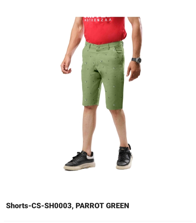 Shorts cs  sh0003 parrot green uploaded by Dhansri wondar rcm business shop on 8/23/2022