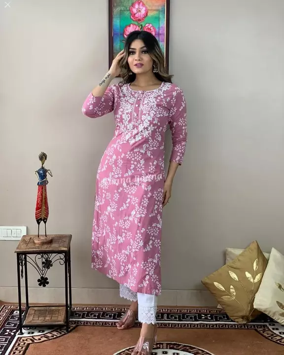 Printed kurti uploaded by business on 8/23/2022