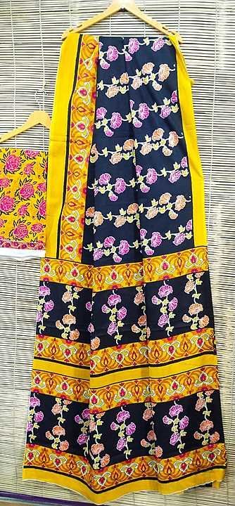 Mulmul cotton saree  uploaded by Blockprint01 on 11/30/2020