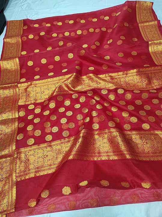Post image Hey! Checkout my new collection called Chanderi silk saree.