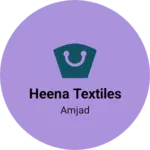Business logo of Heena textiles