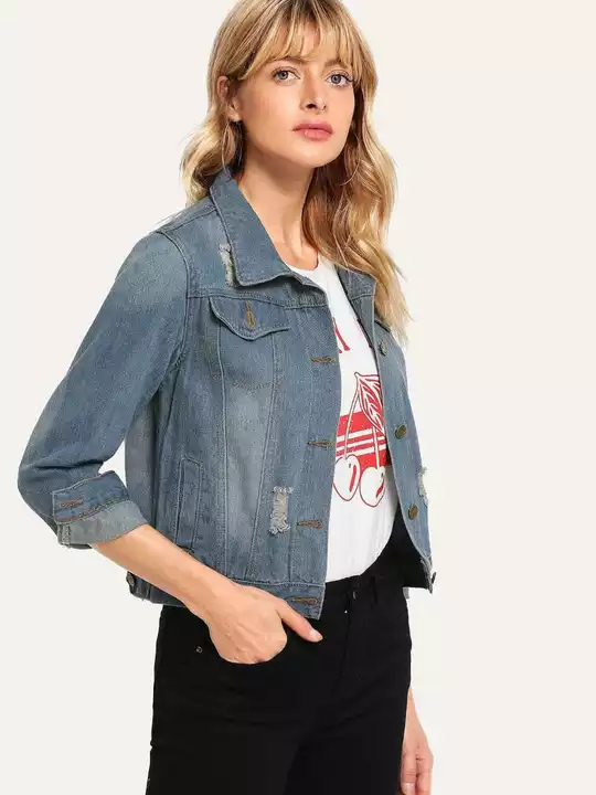 Denim jackets by SHEIN uploaded by business on 8/23/2022