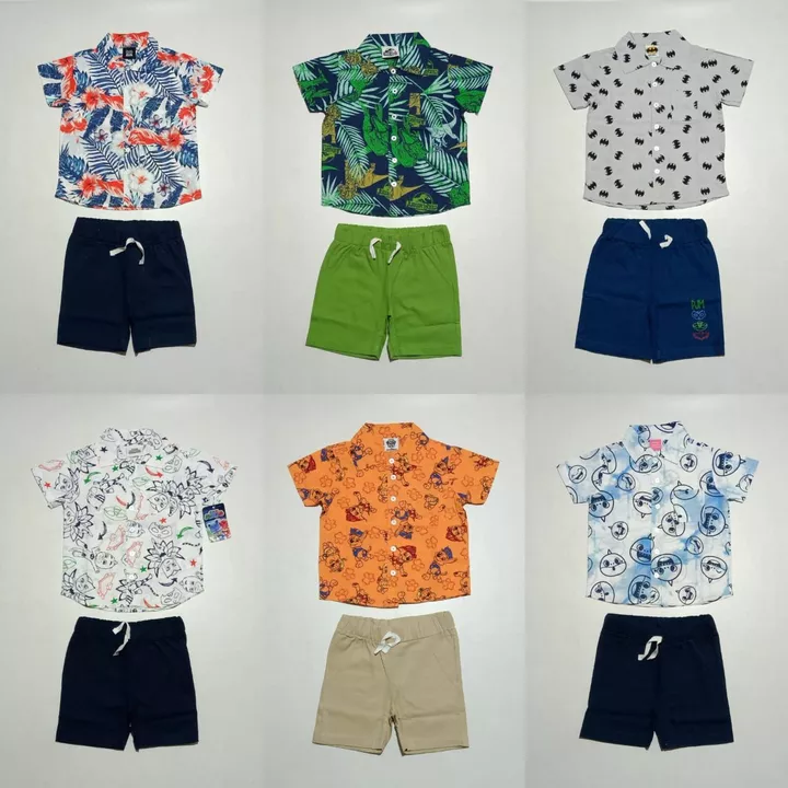 BOYS WOVEN SET - WOVEN SHIRT & WOVEN SHORTS uploaded by Urban Apparels on 8/24/2022