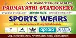 Business logo of Padmavathi sports wears