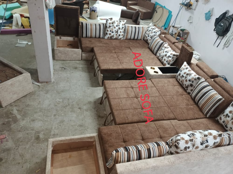 Full cushion sofa cum bed with side storage  (hall size 10F+14F+10F) uploaded by Adore furniture on 8/24/2022