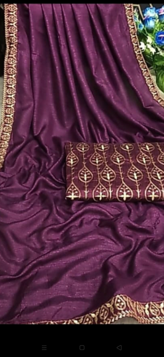 Silk embroidery saree uploaded by S.R fashion private limited on 8/24/2022
