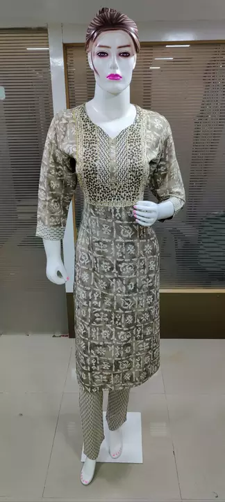Kurti with pant uploaded by business on 8/24/2022