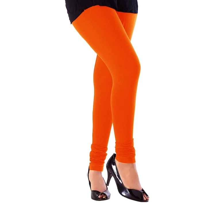 01-Cotton Leggings-Orange uploaded by Ramdev Fashions on 8/24/2022
