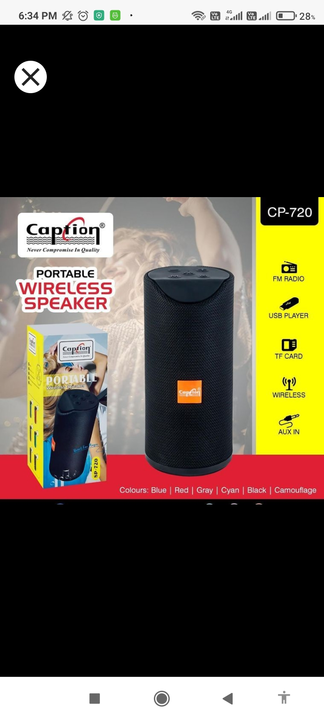 Caption Portable Wireless Speaker  uploaded by Royal Mobile And Stationary  on 8/24/2022