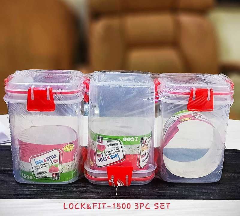 Lock n fit 1500 3pc set uploaded by Rudra plast syndicate on 12/1/2020
