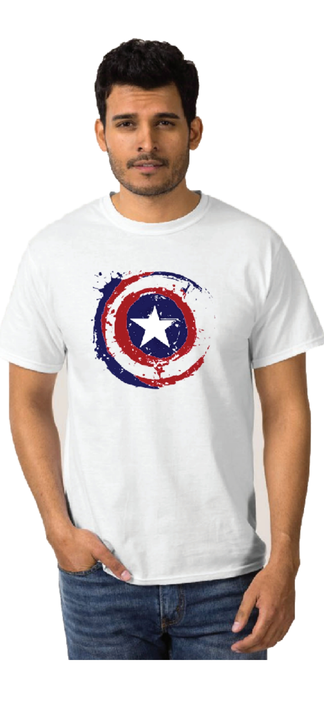 Captain America graphic t shirt uploaded by business on 8/24/2022