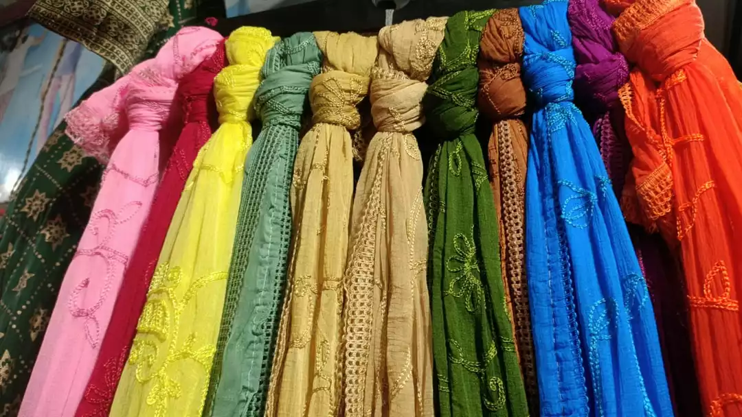 Nazline are work dupatta  uploaded by Umesh textiles on 8/24/2022