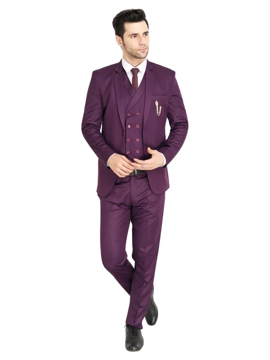 Post image Three  piece suit double breasted waistcoat professional , Partywear ,wedding purpose
