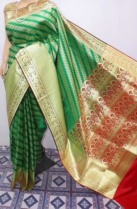 Satin silk 
  Katha saree
Order WhatsApp 9700 250 191 uploaded by business on 12/1/2020