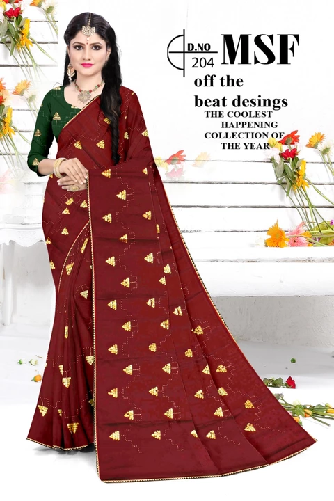 Fancy chiffon saree with multiple banglori blouse  uploaded by business on 8/25/2022