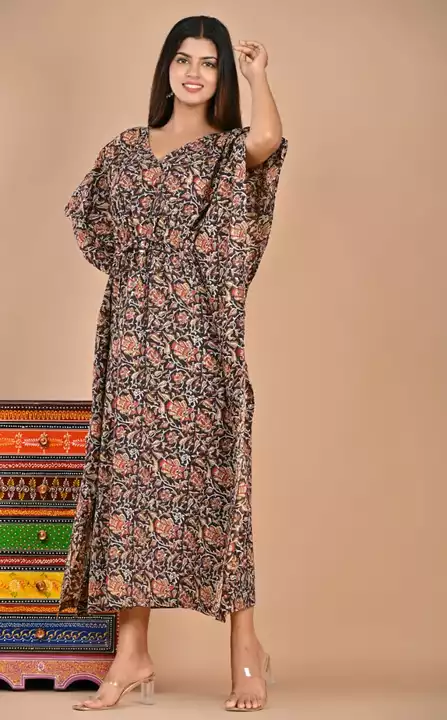 🍁🍁 All New Exclusive Collection of Hand Block Printed  Cotton KAFTANS in Multiple Colours uploaded by Lookielooks on 8/25/2022