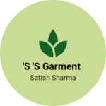 Business logo of 's 's garment