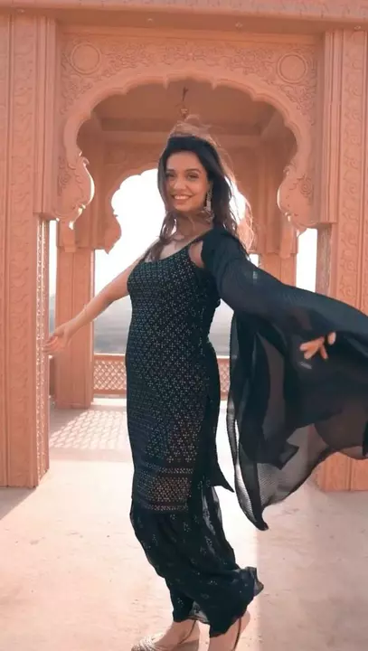 *NEW TRENDING BEAUTIFUL BLACK COLOR DESIGNER  SEQUENCE SUIT WITH BLOOMING DUPATTA* uploaded by Mall95store on 8/25/2022