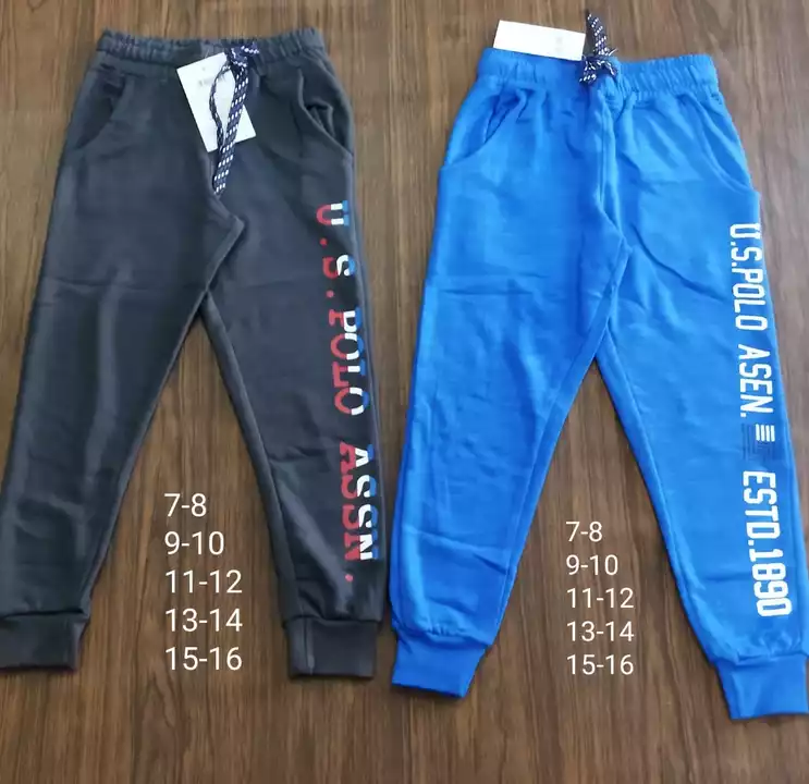 BRANDED JOGGERS 😎😎😎😎😎😎 *Style* : Boy's Track Pant *Brand* : *US POLO* *Size* : 7/8, uploaded by SN creations on 8/25/2022