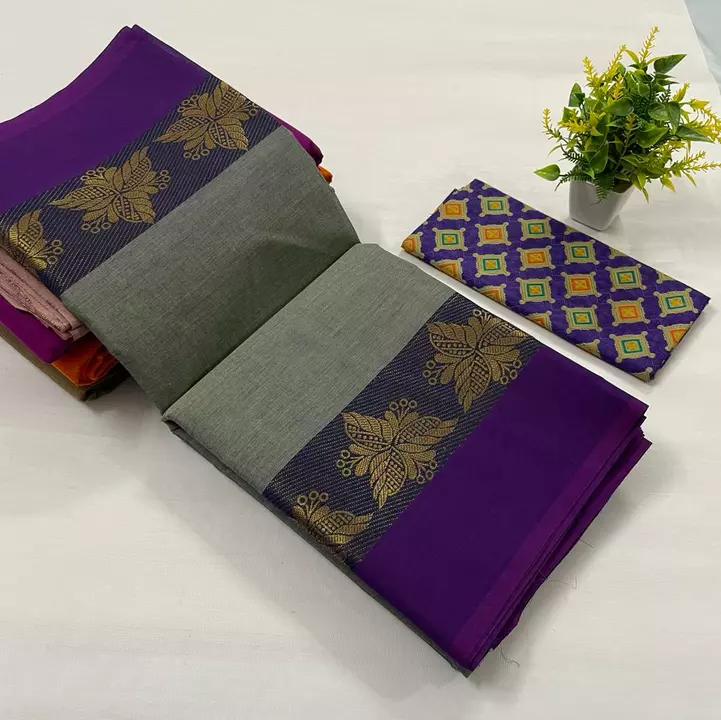 Post image 🌻Pure chetty nadu cotton sarees
🌸60&amp;60 count cotton🌴With out blouse
🌼Matching blouse available
⭐Uniform sarees available

✈️Indernational shipping soon
👚Normal washable sarees
Please WhatsApp me 89402 89590