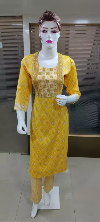 Kurti with pant uploaded by business on 8/25/2022