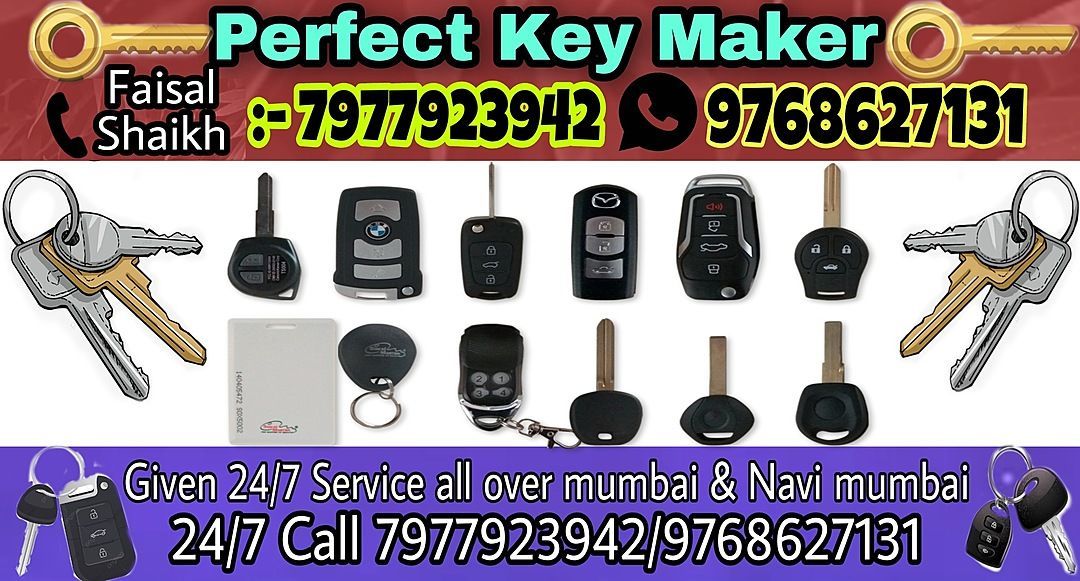 Key Maker Given service 24 hours emergency call attend making all type of keys sensor key and door k uploaded by Perfect Key Maker on 12/1/2020