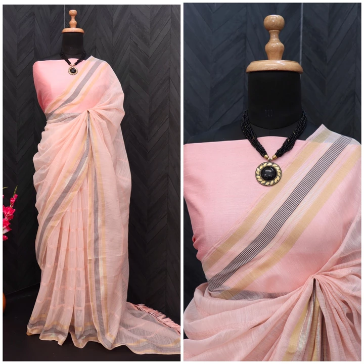Women's Beautifull Wedding Wear Fancy Work Cottan Silk Saree With Silk Blouse Piece uploaded by business on 8/25/2022