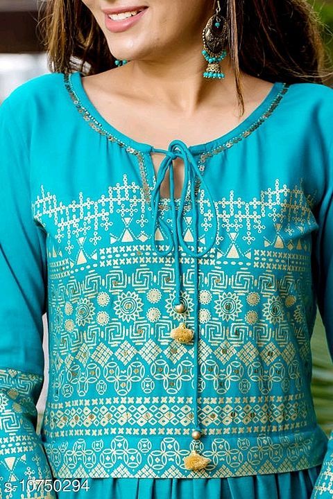 Flared gown kurti uploaded by business on 12/1/2020